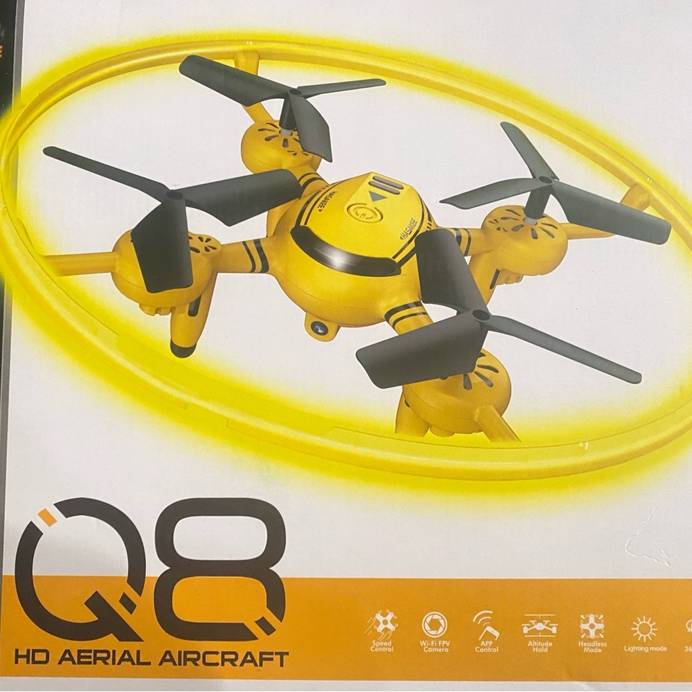 Q8 HD Aerial Aircraft Yellow Drone